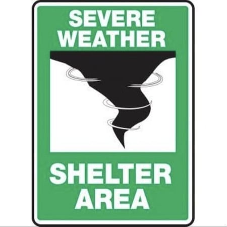 Accuform SEVERE WEATHER SAFETY SIGN SEVERE MFEX503XL MFEX503XL